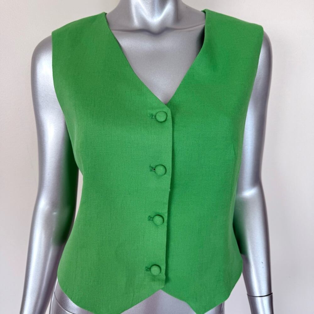 NEW!!! MOTF women linen top size L - Picture 2 of 9